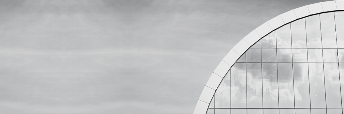 a black and white photo of an office building