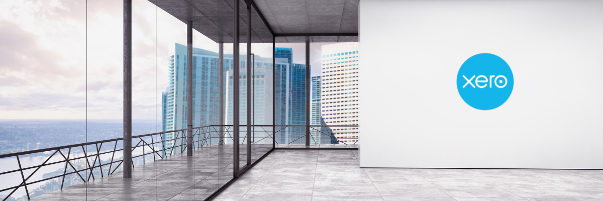 a colour image of an office with a sign of Xero inside